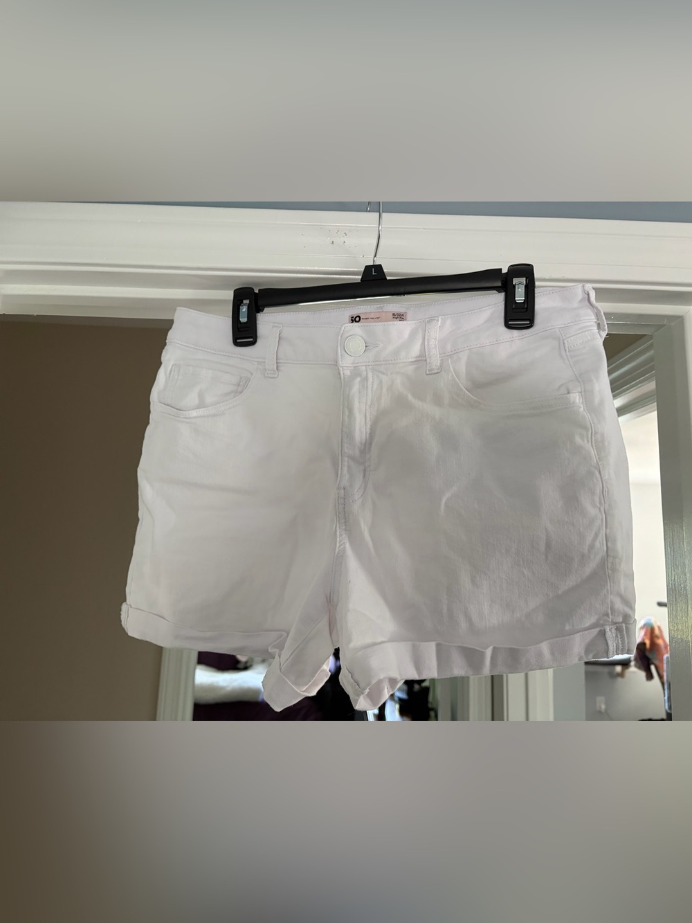 Junior’s White Denim Shorts